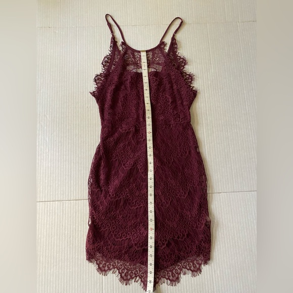 Free People Intimately Crochet Lace Shell Buttons Bodycon Slip Dress Size XS - Picture 5 of 16